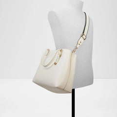 Aldo Carafe Large Satchel Bag - White