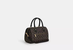 Coach Rowan Satchel - Dark Brown