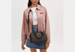 Coach Rowan Satchel - Dark Brown