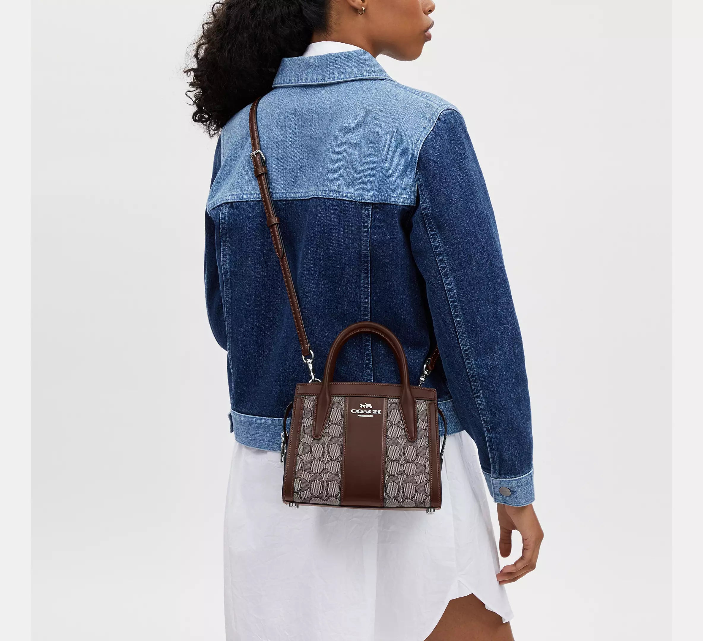 Coach Andrea Carryall Bag in Signature Jacquard
