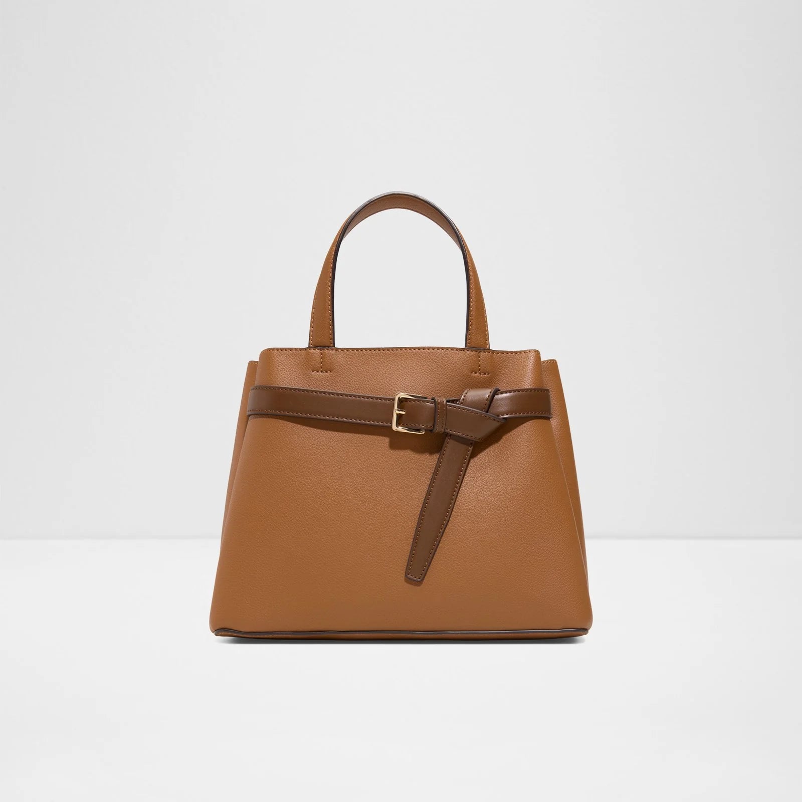 Ebaeclya Faux Leather Satchel - Brown