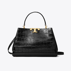 Tory Burch Eleanor Croc Embossed Satchel