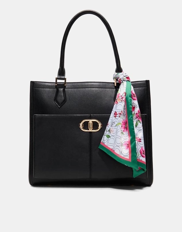 Aldo Ruya front pocket Scarf Satchel - Black