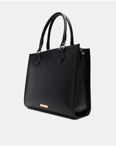 Aldo Ruya front pocket Scarf Satchel - Black