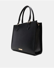 Aldo Ruya front pocket Scarf Satchel - Black