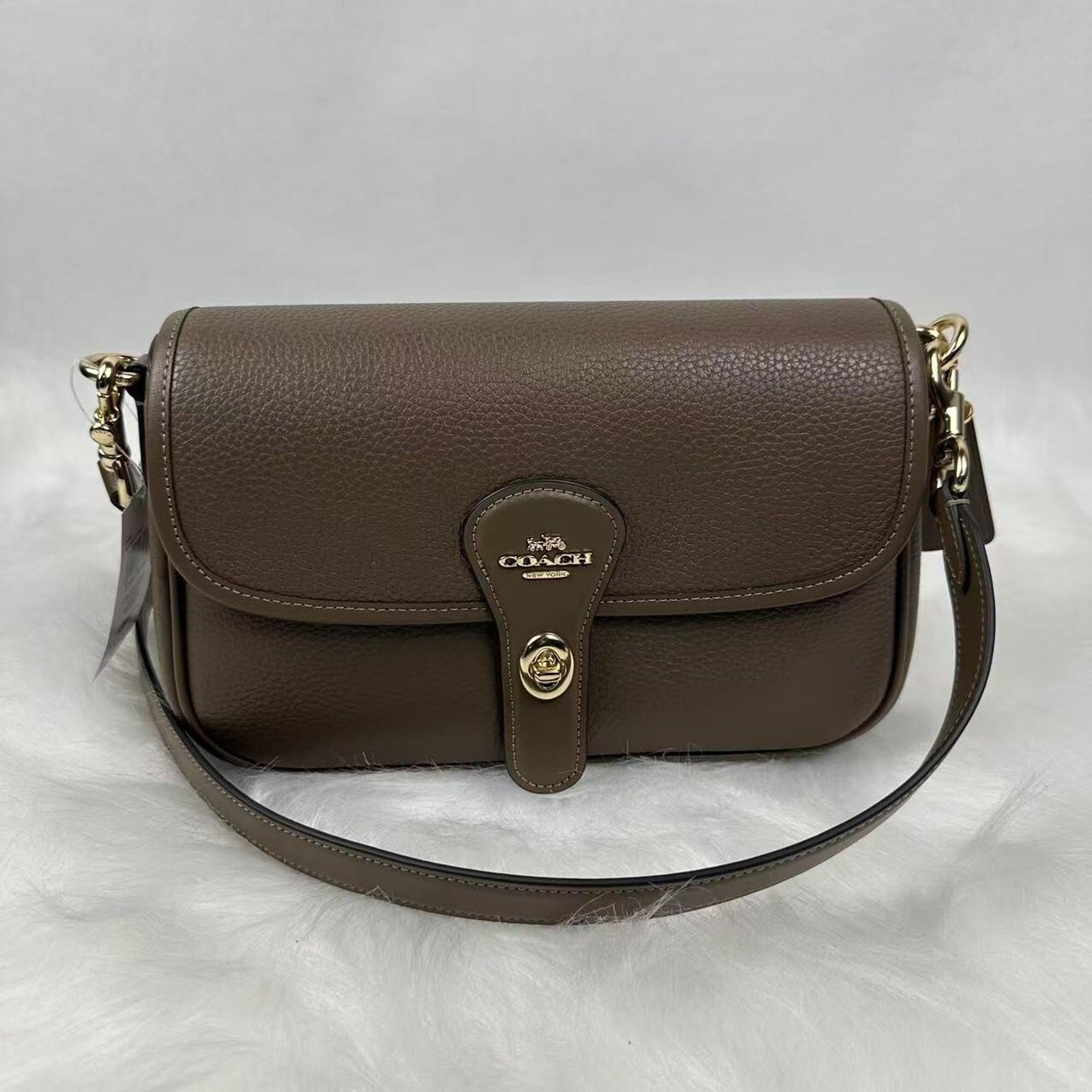 Coach Hadley Shoulder Bag - Dark Stone
